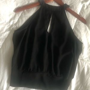 Express High Neck Tank Blouse Open Back